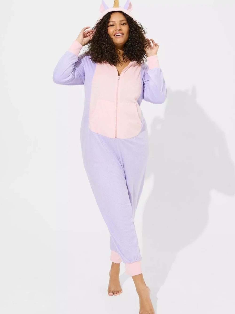 NWT 1X/2X Torrid Fleece Lounge Unicorn Onesie - Women's Sleepwear
